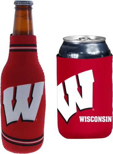 Vista 41 de College Team Color Logo Can & Bottle Holder Insulator Beverage Cooler Set