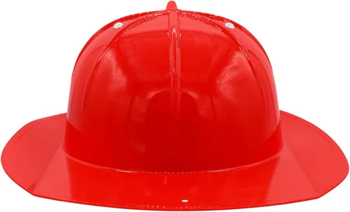Vista 4 de Nicky Bigs Novelties Disfraz de casco de bombero de lujo para niños, accesorio de disfraz de bombero