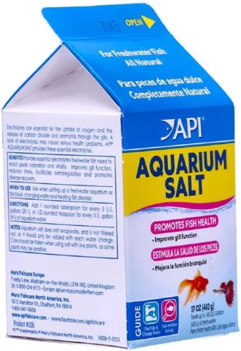 Vista 3 de API AQUARIUM SALT Sal para Acuario de Agua Dulce Caja de 17 Onzas