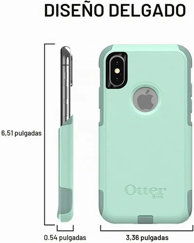 Vista 3 de OTTERBOX COMMUTER SERIES - Funda para iPhone Xs Max, embalaje al por menor, OCEAN WAY (vía acuática/acuífero)