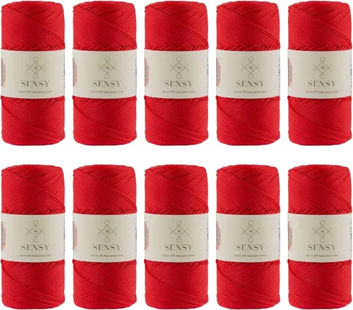 Vista 37 de Sensy Premium Cuerda de Poliéster 1.5mm (0.059 pulgadas) 164 Yardas Cuerda de Polipropileno 100% Cuerda de Macramé 1.5mm Cuerda para Bolsa