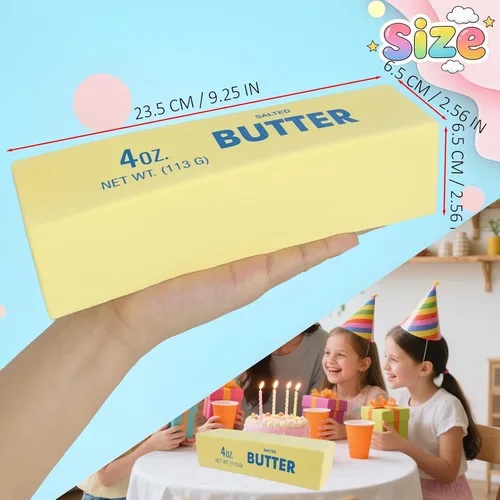 Vista 3 de Juguete sensorial para ansiedad con forma de palito de mantequilla gigante, juguete sensorial para aliviar el estrés, bola antiestrés Taba Squishies