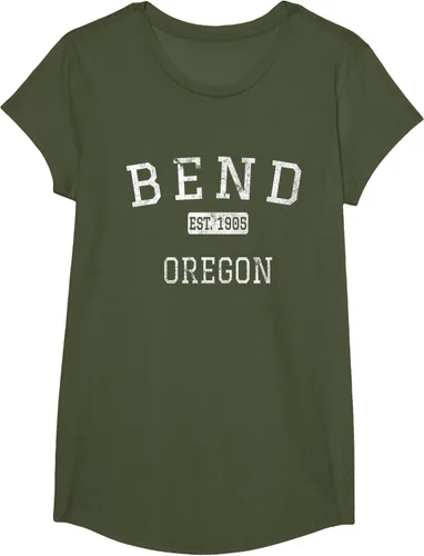 Vista 82 de Bend Oregon OR Camiseta vintage, Negro