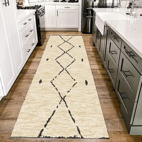 Vista 3 de Alfombra de pasillo para pasillo, diseño moderno, alfombra larga para pasillo, cocina, balcón, tapete de paso de 3.3 ft/4.9 ft/6.6 ft/8.2 ft/9.8