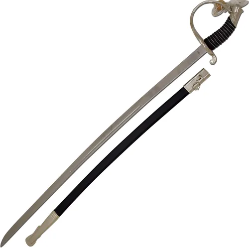 Vista 29 de Medieval Warrior Sable conmemorativo de caballería estadounidense con vaina