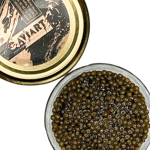 Vista 4 de Ossetra Caviar, Caviart Supreme Sturgeon Huevas 2 oz 2.05 oz