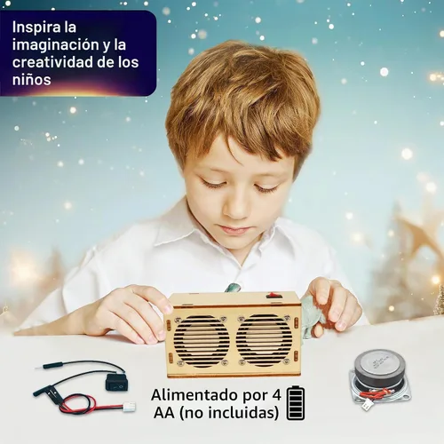Vista 6 de DIY Bluetooth Speaker Kit -STEM Kits Science Project for Boys Teens 8-12-14