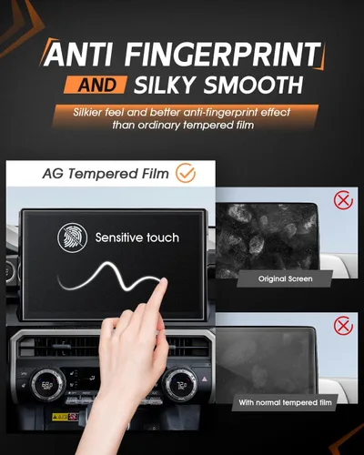 Vista 3 de CDEFG Protector de pantalla para Toyota 4Runner 2025 2026 – Vidrio templado mate antirreflejo de 14 pulgadas, accesorios para pantalla táctil