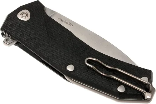 Vista 4 de LionSTEEL KUR EDC - Cuchillo plegable, hoja de acero lavada a la piedra de Sleipner