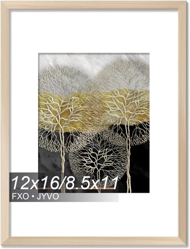 Vista 71 de Fxojyvo Marco de Fotos de 4x6, Muestra Foto de 3.5x5 con Paspartú o 4 x 6 Sin Paspartú, Liviano y de Alta Transparencia Marco de 4 por 6 para Pared