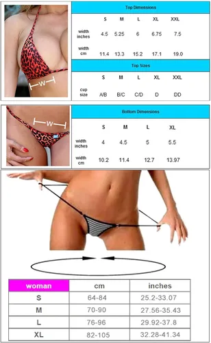 Vista 4 de SHERRYLO Micro Bikini Extreme G String Tanga Bikini Sexy Mini traje de baño para mujer
