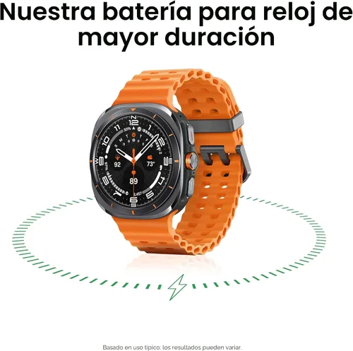 Vista 6 de SAMSUNG Galaxy Watch Ultra 47mm LTE AI Smartwatch con puntuación de energía, consejos de bienestar, seguimiento de frecuencia cardíaca, monitor
