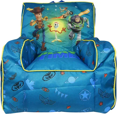 Vista 18 de Idea Nuova Nickelodeon Blue's Clues - Puf de nailon para niños pequeños con ribetes y asa de transporte superior, grande
