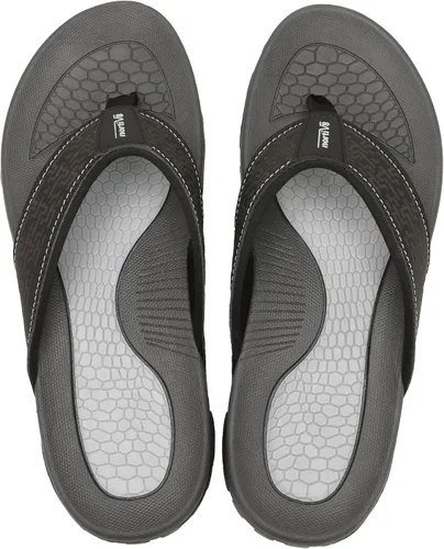 Vista 5 de NORTIV 8 Chanclas atléticas para hombre, sandalias casuales de tanga para interiores y exteriores, sandalias de agua para playa