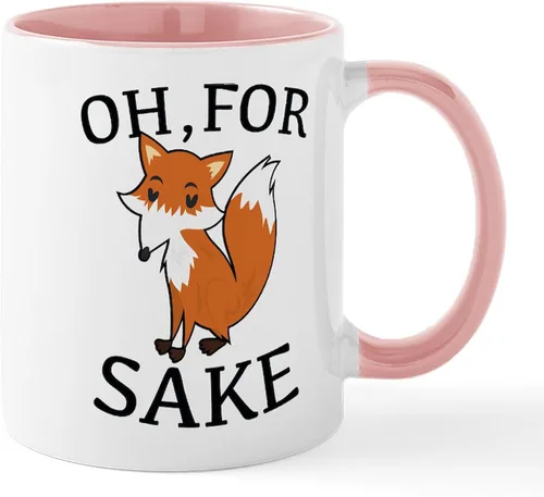 Vista 25 de CafePress Taza de café de cerámica For Fox Sake de 11 oz (11.0 fl oz)