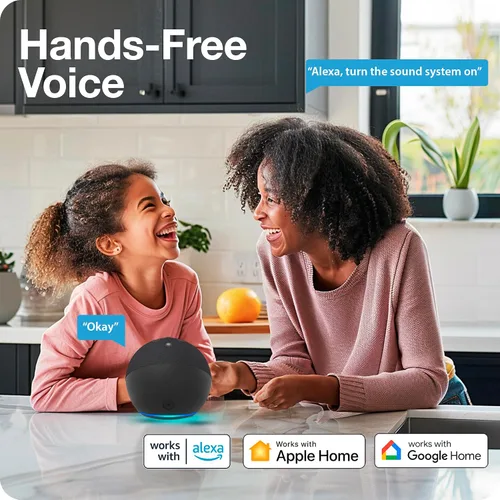 Vista 5 de Intermatic ABRA Wi-Fi Smart Plug - Control de voz con Siri, Alexa y Google Home, monitoreo de energía, puerta de enlace de malla Bluetooth®