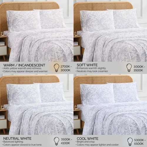 Vista 198 de Southshore Fine Living, Inc. Colección Winter Brush, juego de sábanas de 3 piezas para cama individual, sábana bajera con bolsillo profundo de 14