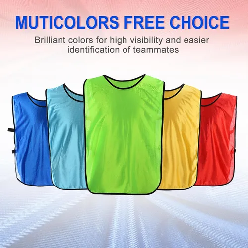 Vista 7 de PATIKIL Scrimmage - Chaleco de fútbol Pennies para entrenamiento de fútbol, deportes de equipo, pinnies camisetas de práctica de fútbol para adultos