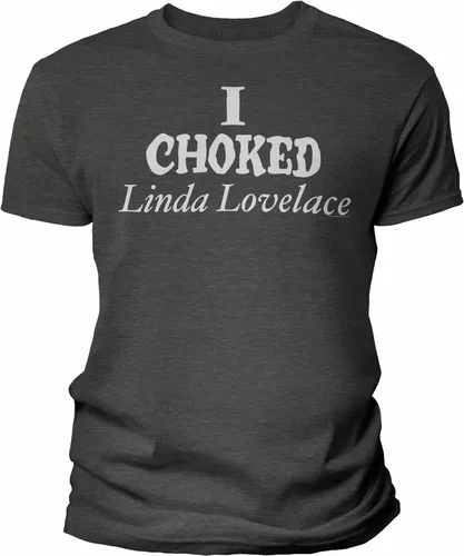 Vista 10 de Camisa vintage I Choked Linda Lovelace para hombre Negro-0001