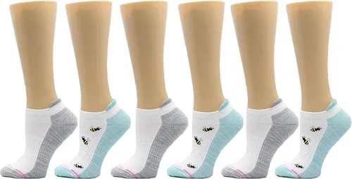 Vista 17 de Dr. Motion calcetines de compresión de corte bajo para mujer, 2 piezas