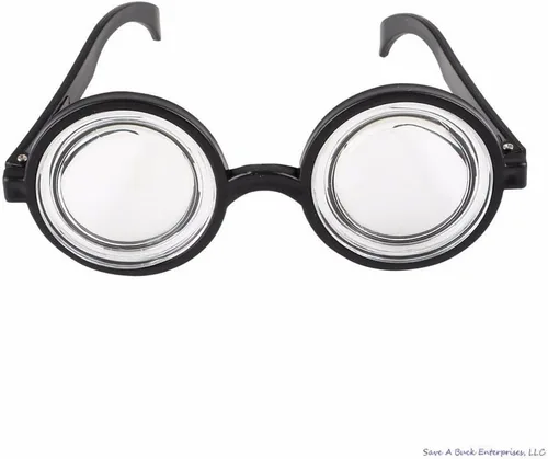 Vista 2 de Gafas redondas de burbujas para disfraz de botella de coca