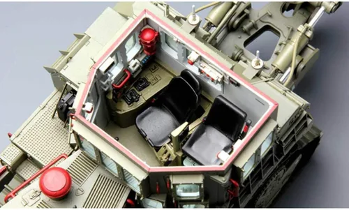Vista 5 de Meng SS-002 D9 R Kit de niveladora blindada, accesorios de construcción de modelos, Multi, Mittel