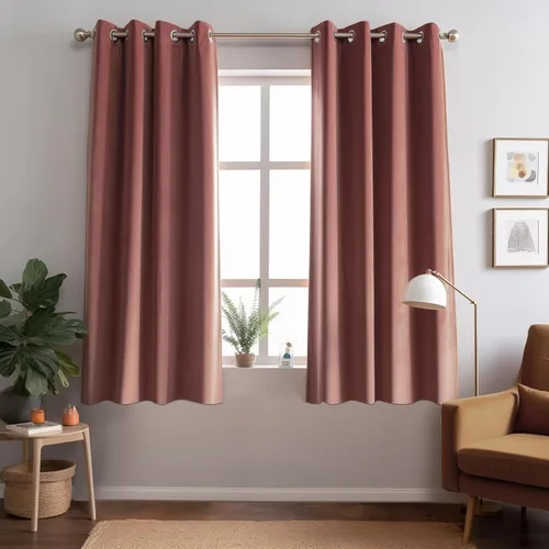 Vista 23 de Juego de 2 paneles de cortinas de terciopelo negro, cortinas súper suaves con ojales para decoración de sala de estar y dormitorio, reducción