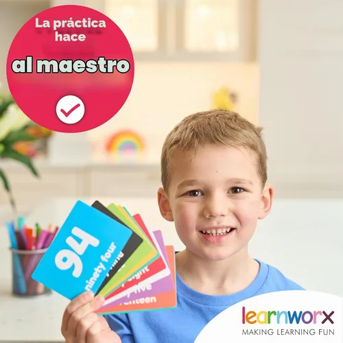 Vista 7 de 101 tarjetas flash de números 0 a 100 para niños pequeños y niños de 1 año en adelante, tarjetas de conteo, reconocimiento de números y actividades
