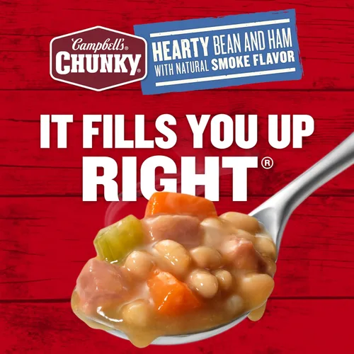 Vista 7 de Sopa Campbell’s Chunky, sopa de frijoles con jamón, lata de 19 Oz