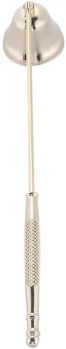 Vista 7 de TOPINCN Vela Snuffer Bell Shape Candle Snuffer Herramienta de vela de acero inoxidable Snuffer Put Out Wick Candle Cover Tool (dorado)