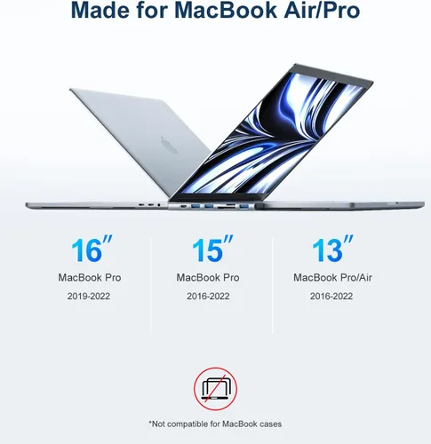 Vista 7 de Adaptador Hub USB C para MacBook - UtechSmart 7 en 2 Accesorios Multipuerto para MacBook Pro/Air con Puerto Thunderbolt 3, 100W PD 4K@30Hz, HDMI 4K