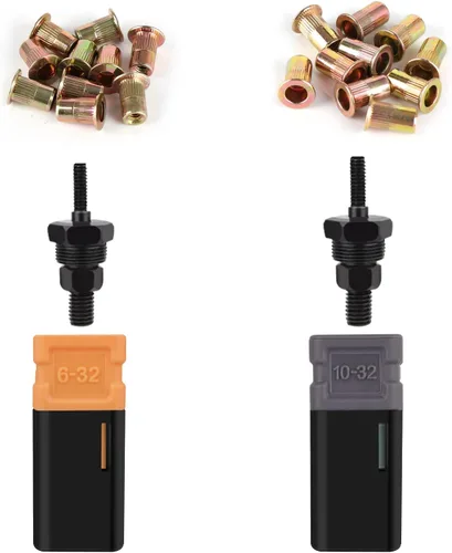 Vista 6 de NEXTACK Kit de tuercas remachables 1/4-20 y 20 para NT600, NT700 y NT800, herramienta Rivnut 607, 1442 (no universal) piezas de repuesto