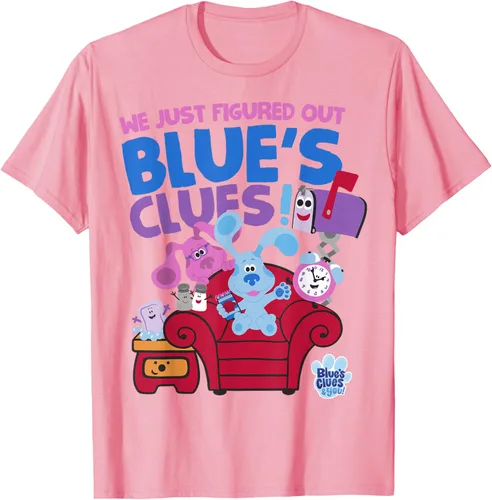 Vista 64 de Blue's Clues & You Group Shot Just Figured Out Blue's Clues Camiseta Negro