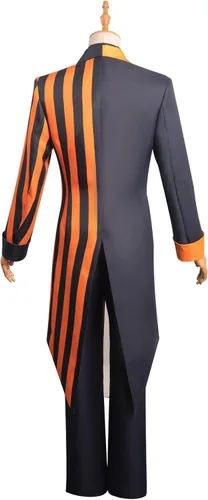 Vista 3 de Tomioka Giyuu Cosplay Costume Anime Kimetsu no Yaiba Pumpkin Shirt Pants Coat Tie Uniform Halloween Suit Adult Men