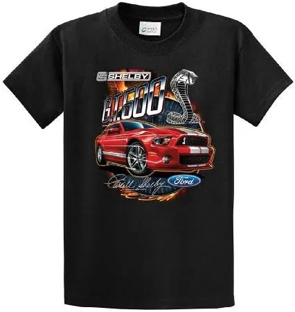 Vista 2 de Ford Mustang Shelby GT 500 Ford Logo Cobra Model - Camiseta de manga corta para hombre