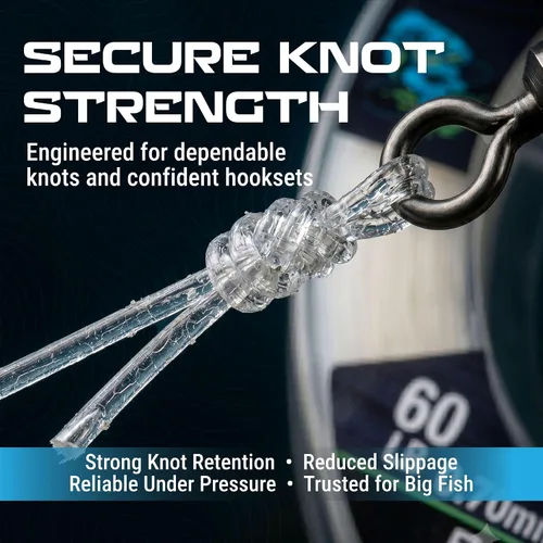 Vista 5 de Reaction Tackle Línea de pesca de fluorocarbono 100% puro, alta resistencia, resistente a la abrasión, hundimiento rápido, prácticamente invisible