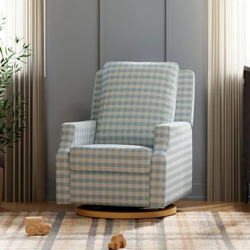 Vista 12 de Namesake Crewe - Silla reclinable para guardería con giro de 360°, color marfil Boucle marfil con base de madera clara