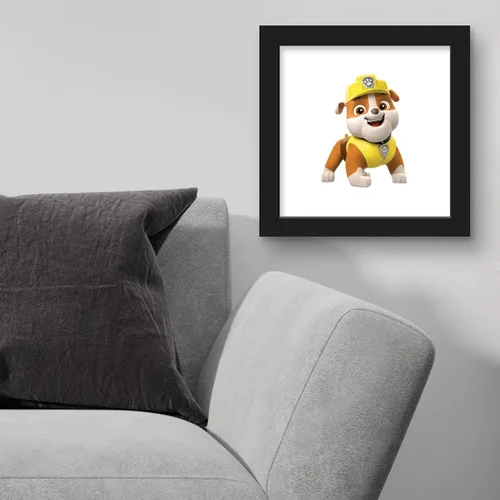 Vista 4 de Trends International Gallery Pops Nickelodeon PAW Patrol - Póster de pared de escombros de 12 x 12 pulgadas, versión enmarcada en negro Versión