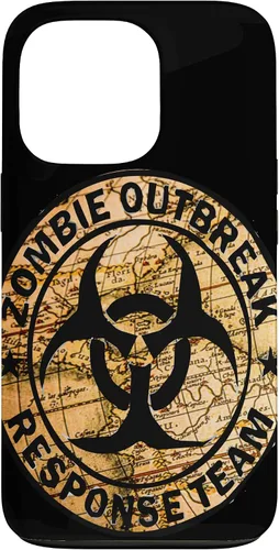 Vista 10 de iPhone 16 Funny Halloween Apocalypse Outbreak Zombie Response Team Case