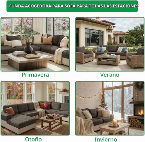 Vista 5 de OHSIO Fundas para cojines de sofá, funda de sofá de felpa súper suave y más gruesa, funda elástica para sofá seccional, funda de sofá para mascotas