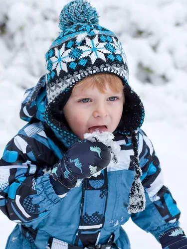 Vista 6 de SATINIOR 2 pares de manoplas impermeables para niñas, guantes de nieve para niños, guantes de esquí cálidos y gruesos para actividades al aire libre