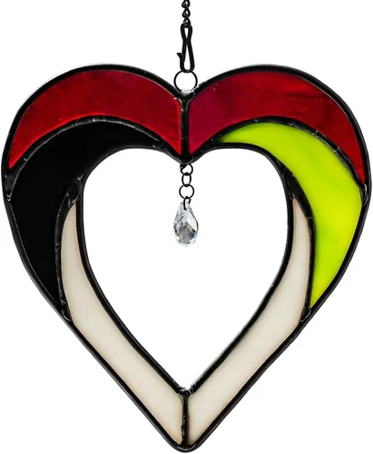 Vista 13 de Atrapasoles con forma de corazón para colgar ventanas, regalo de cumpleaños en forma de corazón para abuela, tía, hermana, padres, para mujeres