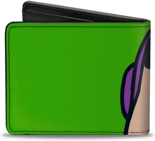 Vista 2 de Cartera Bifold PU Toy Story Buzz Lightyear Expresión Primer Plano Verde, Toy Story