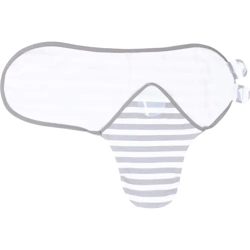 Vista 7 de BaeBae Goods Juego de 4 mantas para envolver al bebé, para niños y niñas, hechas de algodón suave (flechas grises, 0-3 meses)