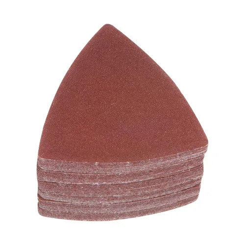 Vista 11 de HARFINGTON 60 piezas de papel de lija triangular de gancho y bucle, 40 granos, almohadillas de lijado de óxido de aluminio de 3-1/8 pulgadas, papel