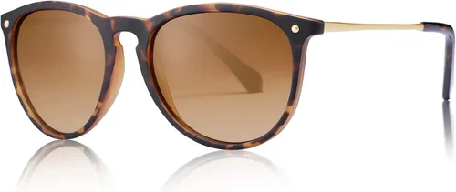 Vista 2 de Carfia Vintage Sunglasses for Women Polarized UV Protection Classic Retro