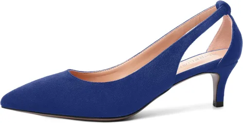 Vista 2 de Zapatos de tacón bajo para mujer, sin cordones, con puntera puntiaguda, de 2.0 in