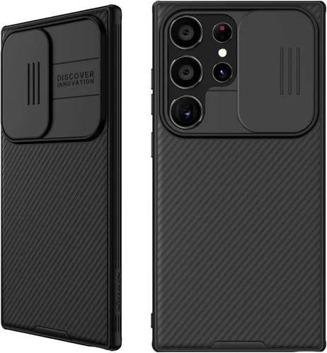 Vista 10 de Mangix Funda para Samsung Galaxy S22 Ultra con cubierta para cámara, delgada funda protectora de policarbonato delgado a prueba de golpes