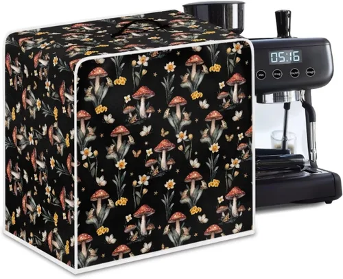 Vista 13 de Cubiertas antipolvo para máquina de café cruzado con bandera estadounidense, para mezclador, máquina de jugo, mantiene la cocina y la oficina