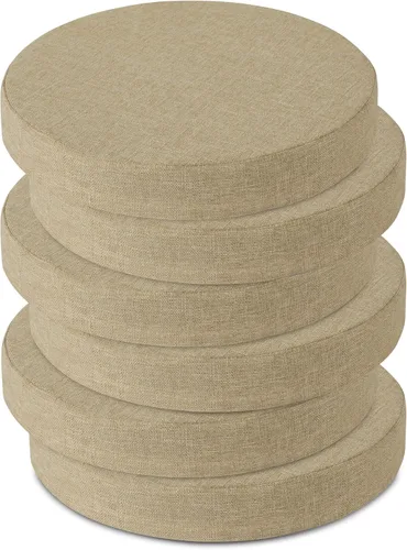 Vista 20 de OVOV Cojines redondos antideslizantes para sillas de comedor de 16 pulgadas Verde salvia
